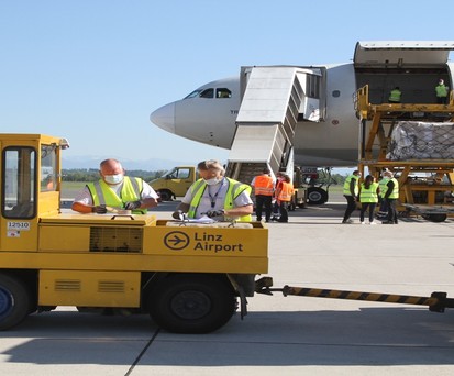 Flieger von Turkish Cargo in Linz: Spannendes Ziel für die Airline.