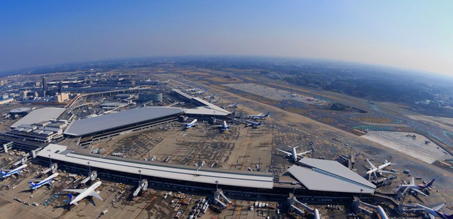 <strong>Platz 6: </strong>Japan. Der Inlandsverkehr liegt aktuell bei <strong>73 Prozent </strong>des Vorjahresniveaus. Hier zu sehen, der Hauptstadtairport Tokio-Narita.