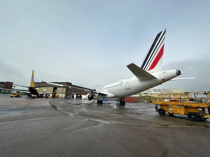 Auch Air France lässt Flieger bei Ecube zerlegen.