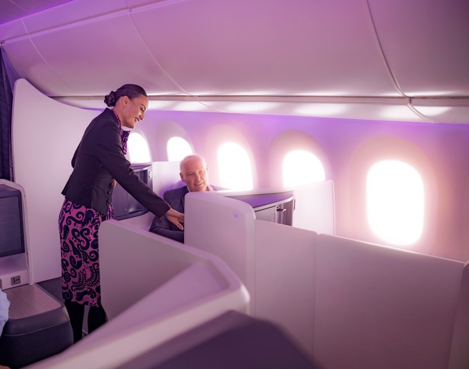 Business Premier Luxe nennt Air New Zealand eine höher positionierte Business Class, die einer First ähnelt.