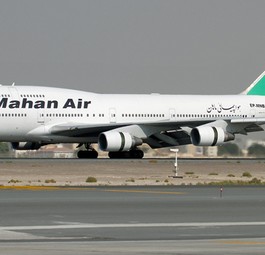 Boeing B747 von Mahan Air: In Indien festgehalten.