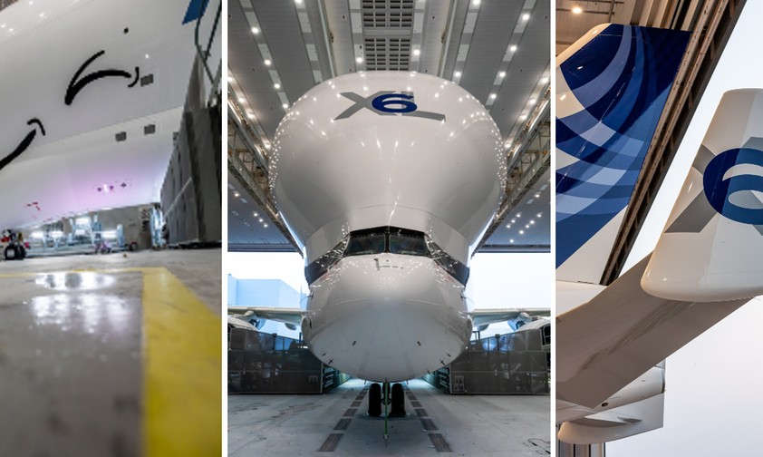 Aufnahmen des sechsten Beluga XL von Airbus: Der Riesenfrachter ...
