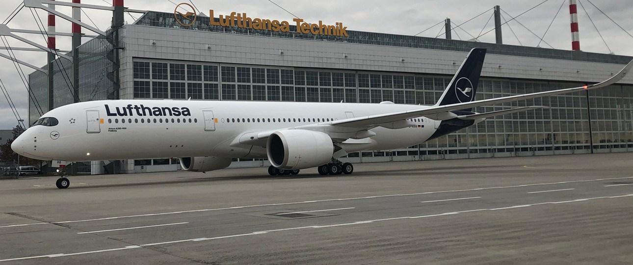 Airbus A350 mit dem Kennzeichen D-AIXQ: Das Flugzeug fliegt auf die Falklandinseln.