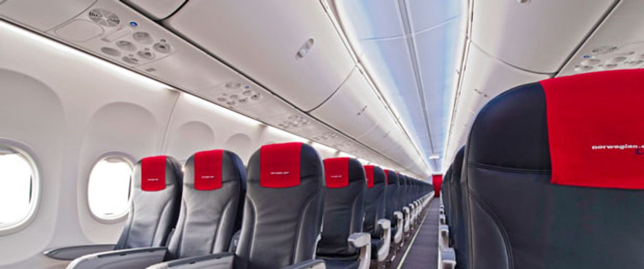 Kabine einer 737: Aus den Decken könnten die Teile herausbrechen.