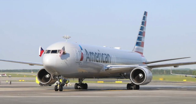 American Airlines am Flughafen Prag: Zuletzt 2019.
