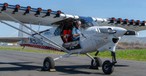 Ein Testflugzeug mit der Elas-Technologie: Die Ventilatoren und Lamellen sollen den auftreib verbessern.