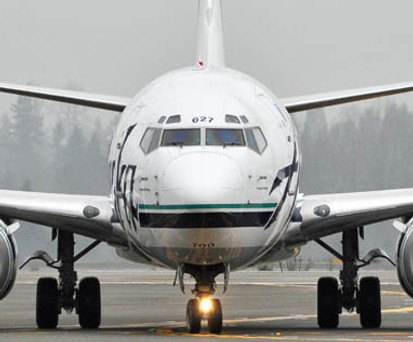 Boeing 737-800 von Alaska Airlines: In diesem Modell passierte es.