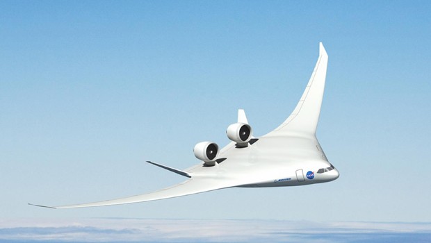 So sieht hier das Konzept von Boeing für Jets aus, die bis 2025 fliegen können sollen.