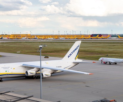 Vorfeld Flughafen Leipzig/Halle: Der Flughafen belegt beim Flughafencheck Platz 1.