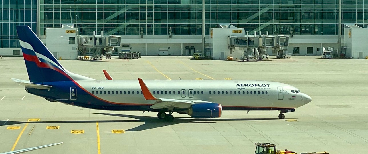 Boeing 737-800 von Aeroflot, hier noch mit Bermuda-Registrierung: Teile gefragt.