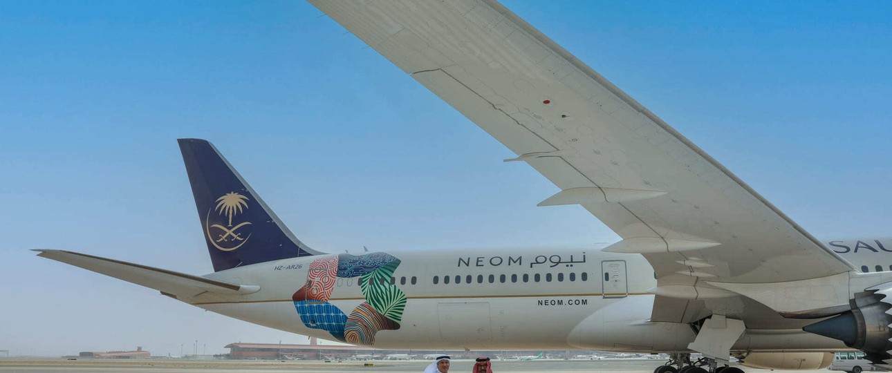 Ein Dreamliner von Saudia: Noch hat Neom Airlines keine eigenen Flugzeuge.