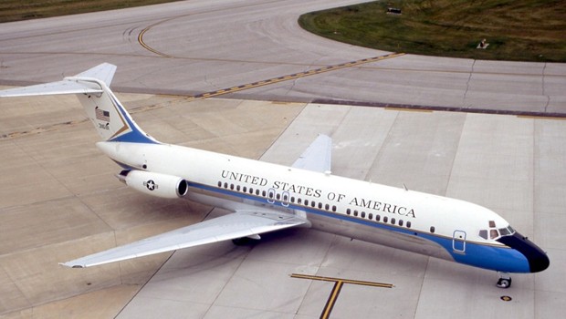 Die DC9-32 transportierte früher den Vizepräsidenten wichtige Funktionäre der USA.