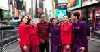 Cabincrew von Air India in New York: Wer zu dick ist, fliegt raus.