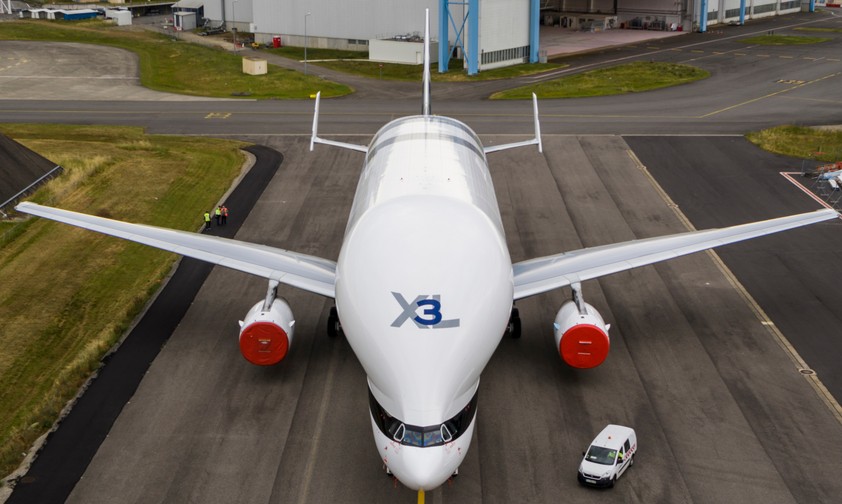 Der dritte Beluga XL: Hat den Betrieb aufgenommen.