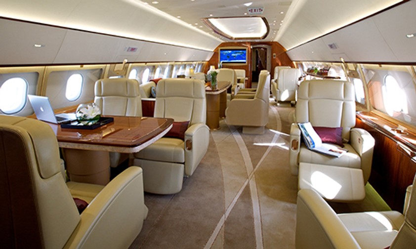 ACJ319-Kabine: Der Hersteller hofft auf neue Kunden in der Golfregion.