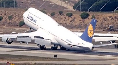 Boeing 747-8 von Lufthansa: Am 10.Oktober wäre es fast zu einem Tailstrike in Los Angeles gekommen. 