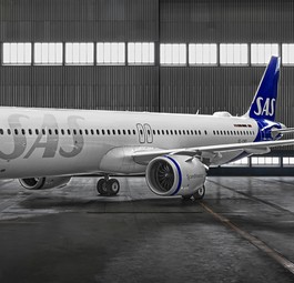 Airbus A321 Lr von SAS: Die Airline ist hoch verschuldet.