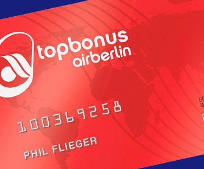 Topbonus-Karte: Air Berlin passt Konditionen an.