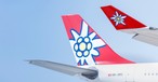 edelweiss airbus a340 winglet tailfin hb jmg