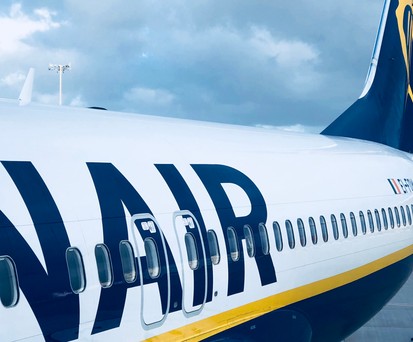 Eine Boeing 737-800 von Ryanair: In Marokko kam es nun zu einer gefährlichen Annäherung mit einer anderen Maschine.