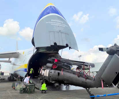 Antonov An-124: Spezialistin für übergroße und schwere Fracht.