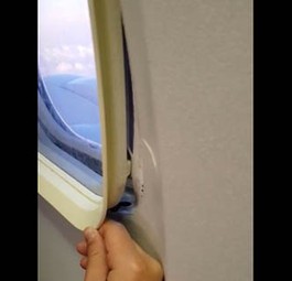 Aufregung um Spalt beim Flugzeugfenster