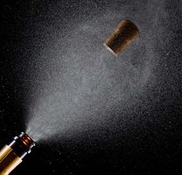 Champagnerkorken: Zu stark für die Airbus-Verkleidung.