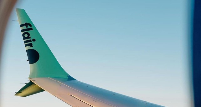 Blick aus einem Flieger von Flair: Eine Boeing 737 Max musste ungeplant landen.