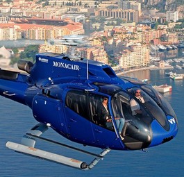 Helikopter von Monacair: Bald steigen Easyjet-Passagiere ein.