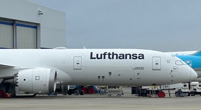 Dreamliner mit der Kennung D-ABPF bei Boeing in South Carolina: Für Lufthansa.