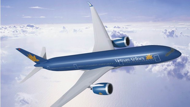 Studie eines A350 von Vietnam Airlines: Die Gesellschaft bestellte neun Flieger bei Airbus.