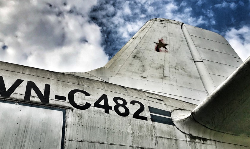Mit dieser Ilyushin Il-14 flog einst Ho Chi Minh: Das VN im Kennzeichen steht für Vietnam.
