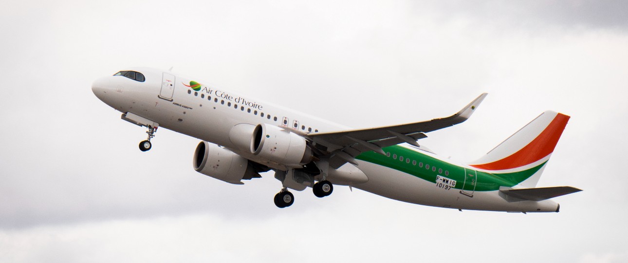 Airbus A320 Neo von Air Côte d’Ivoire beim Erstflug: Es folgen keine A319 Neo.