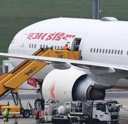 air india wien ziwschenlandung tanken