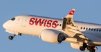 Airbus A220-300 von Swiss: Kam noch als Bombardier C-Series CS300 an.