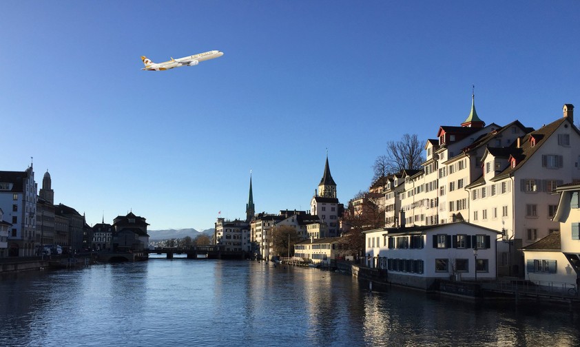 Airbus A321 von Etihad über Zürich: Bald Tatsache.