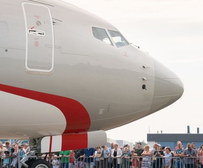 The new Dutch government Boeing BBJ: A very popular subject at Fokker Techniek.