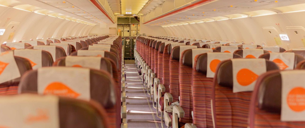 Die Kabine eines Airbus A320 von Thai Smile: Die Fluggesellschaft hatte eine Einheitskabine.