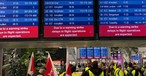 Verdi-Streik am Flughafen Düsseldorf im Februar: Die Gewerkschaft weitet die Streiks aus.