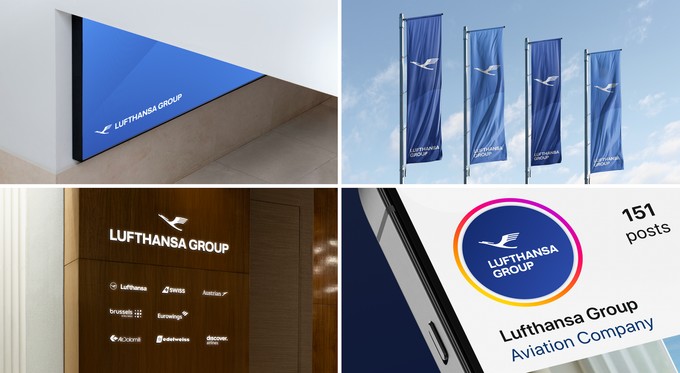 Mögliche Anwendungen des neuen Brandings.