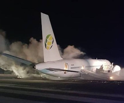 Verunfallte Boeing 757: Unglück in Guyana.