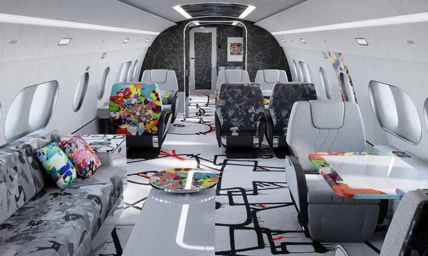 Sonderedition der Kabine des ACJ Two Twenty: Der Innenraum ...