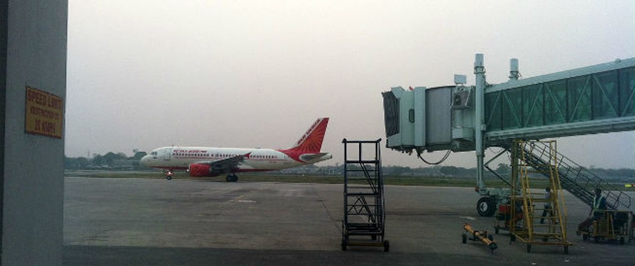 Air-India-Flieger in Kalkutta: Der Flughafen ist überlastet.