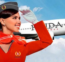 So präsentiert sich Kinda Airlines: «Ihre Art die Welt zu sehen», lautet der Slogan.