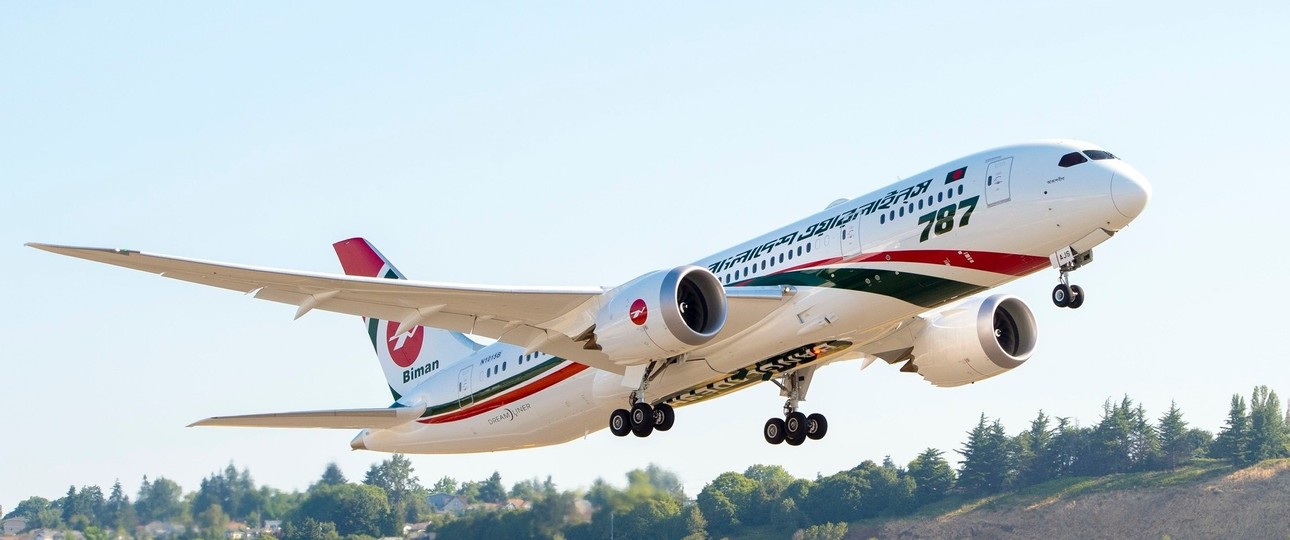 Ein Dreamliner von Biman Bangladesh (hier eine 787-8): Insgesamt hat die Airline sechs Boeing 787.