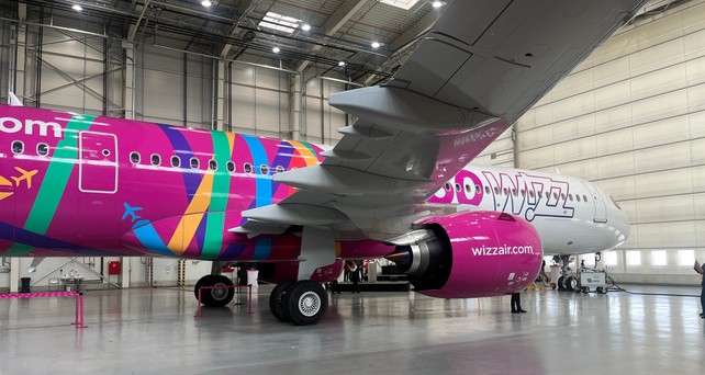 Airbus A321 Neo von Wizz Air: Es ist das 250. Flugzeug für den ungarischen Billigflieger.