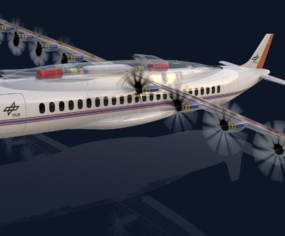 Regionalflugzeug mit verteilten Antrieben: Ermöglicht eine höhere Effizienz.