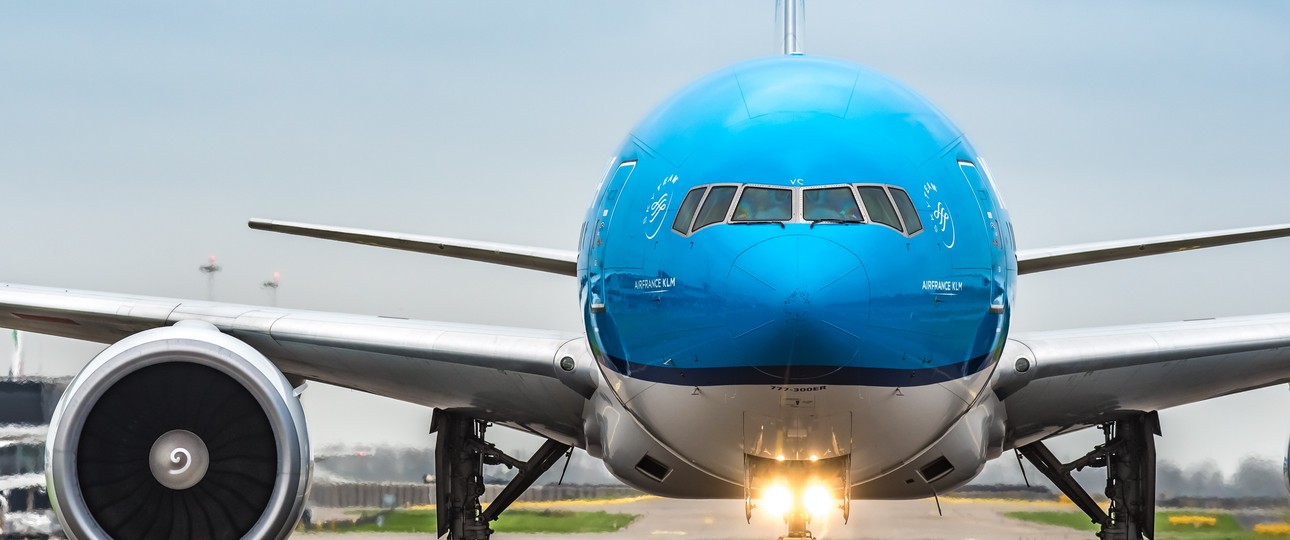 Boeing 777-300 ER von KLM: An Bord solch einer Maschine befand sich die erkrankte Frau kurzzeitig.