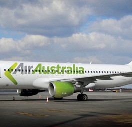 A320 von Air Australia: Vorerst am Boden.