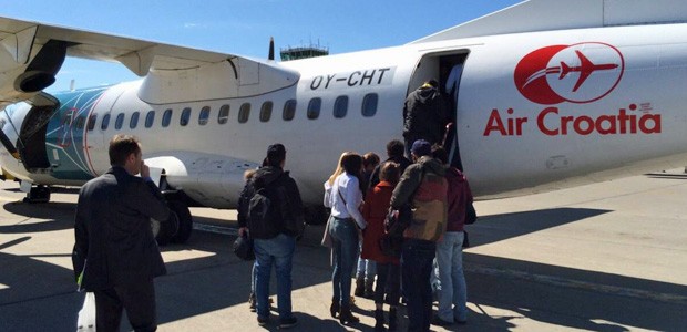 ATR 72 mit Air-Croatia-Logo: Die Airline hebt nicht mehr ab.